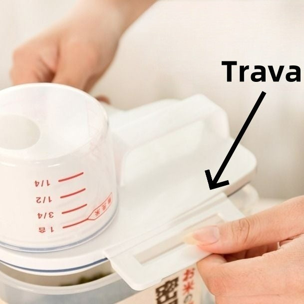Pote Hermético 2,5L com Medidor – Organização, Praticidade e Frescor na Sua Cozinha
