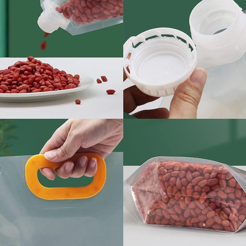 Organizadores de Grãos Kit Com 10 Sacos – Armazenamento Seguro e Sem Bagunça!