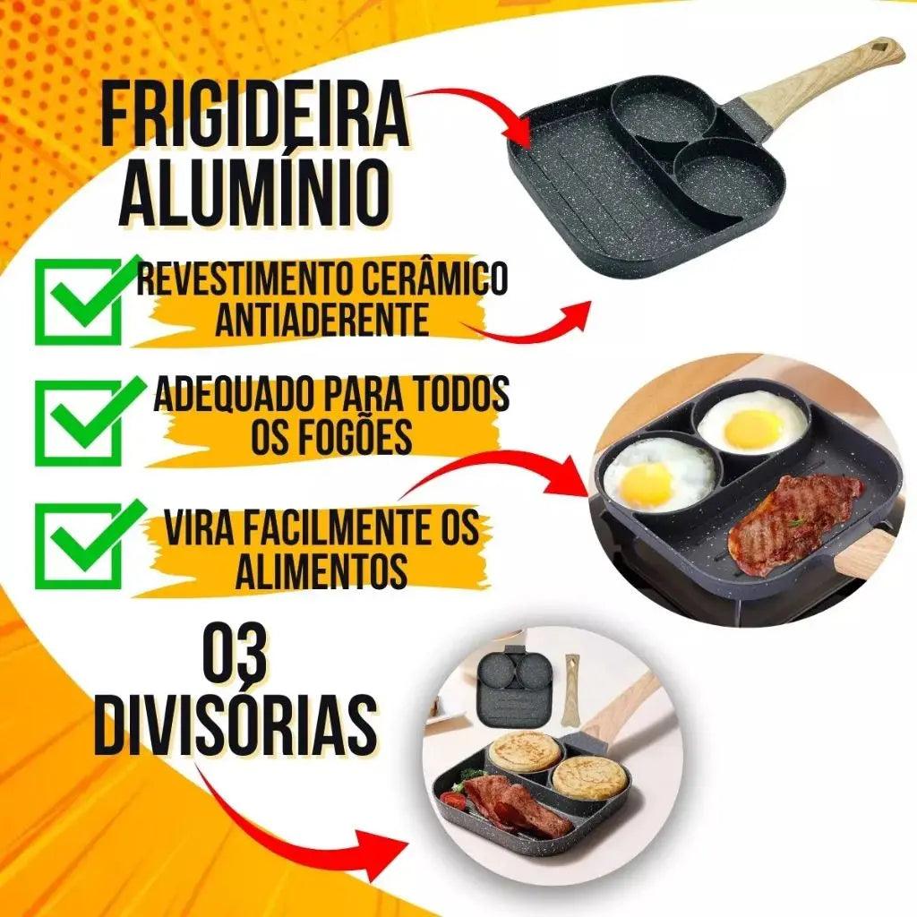 Frigideira Anti Aderente Alta qualidade(brinde silicone) LK House