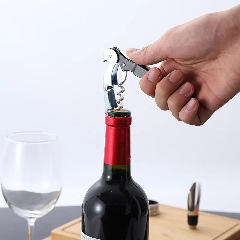 Abridor de garrafas de vinho portátil com 5 peças - LK House