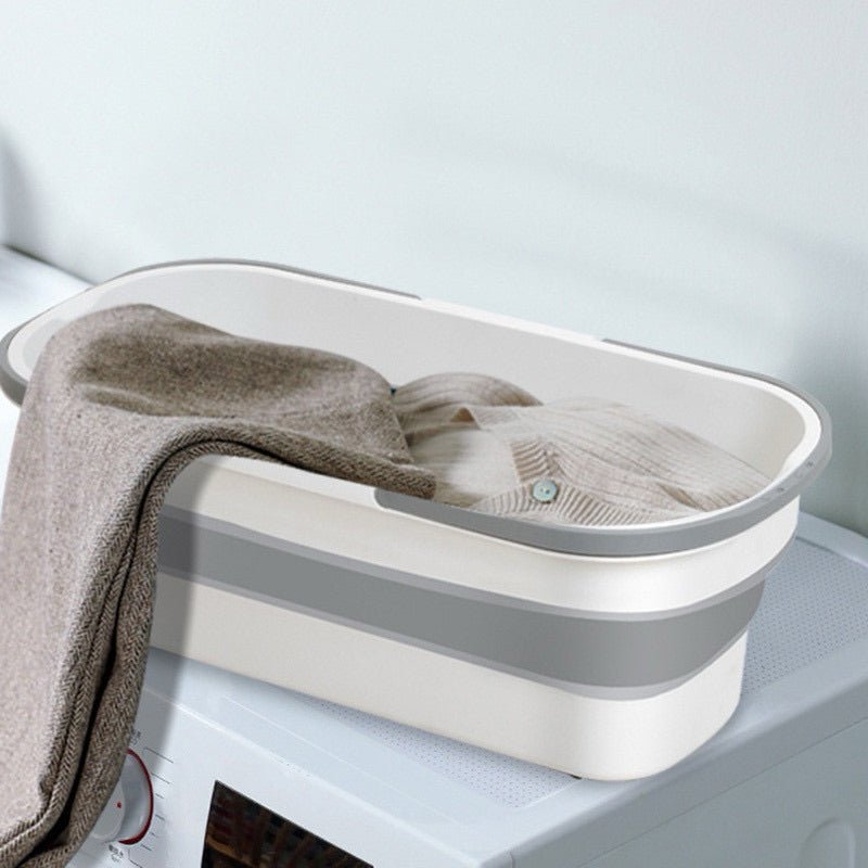 Balde Retrátil Flexível de Plástico e Silicone: Economia de Espaço e Versatilidade - LK House