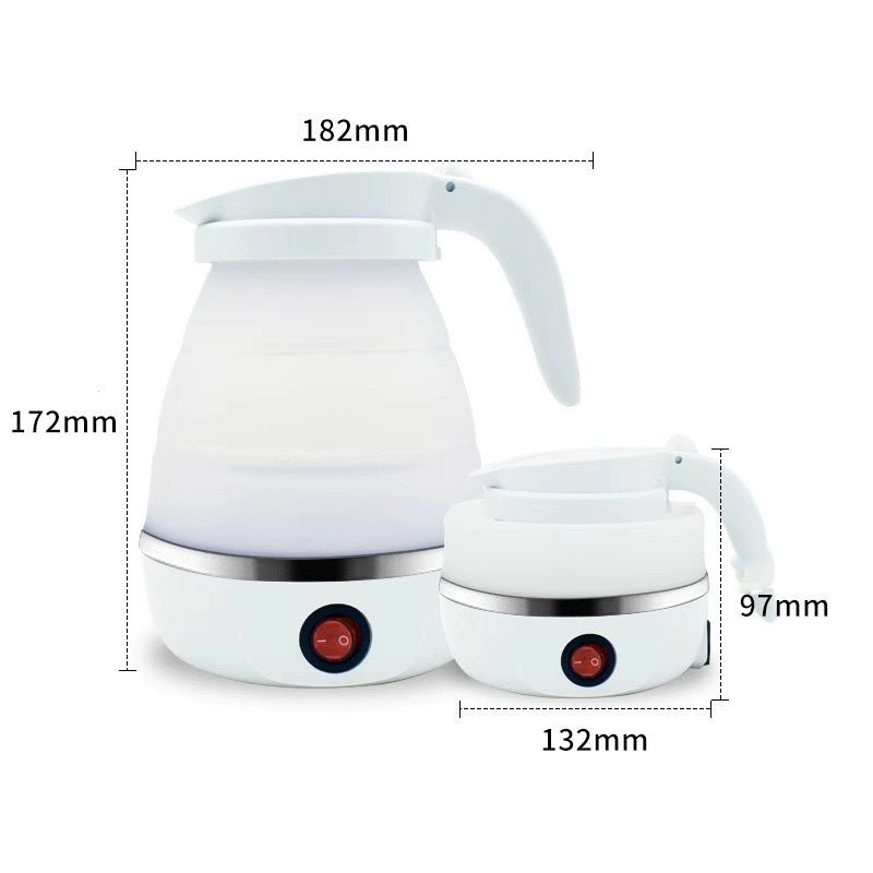 Chaleira Elétrica Dobável 600ml - Compacta, Segura e Perfeita para o Dia a Dia - LK House