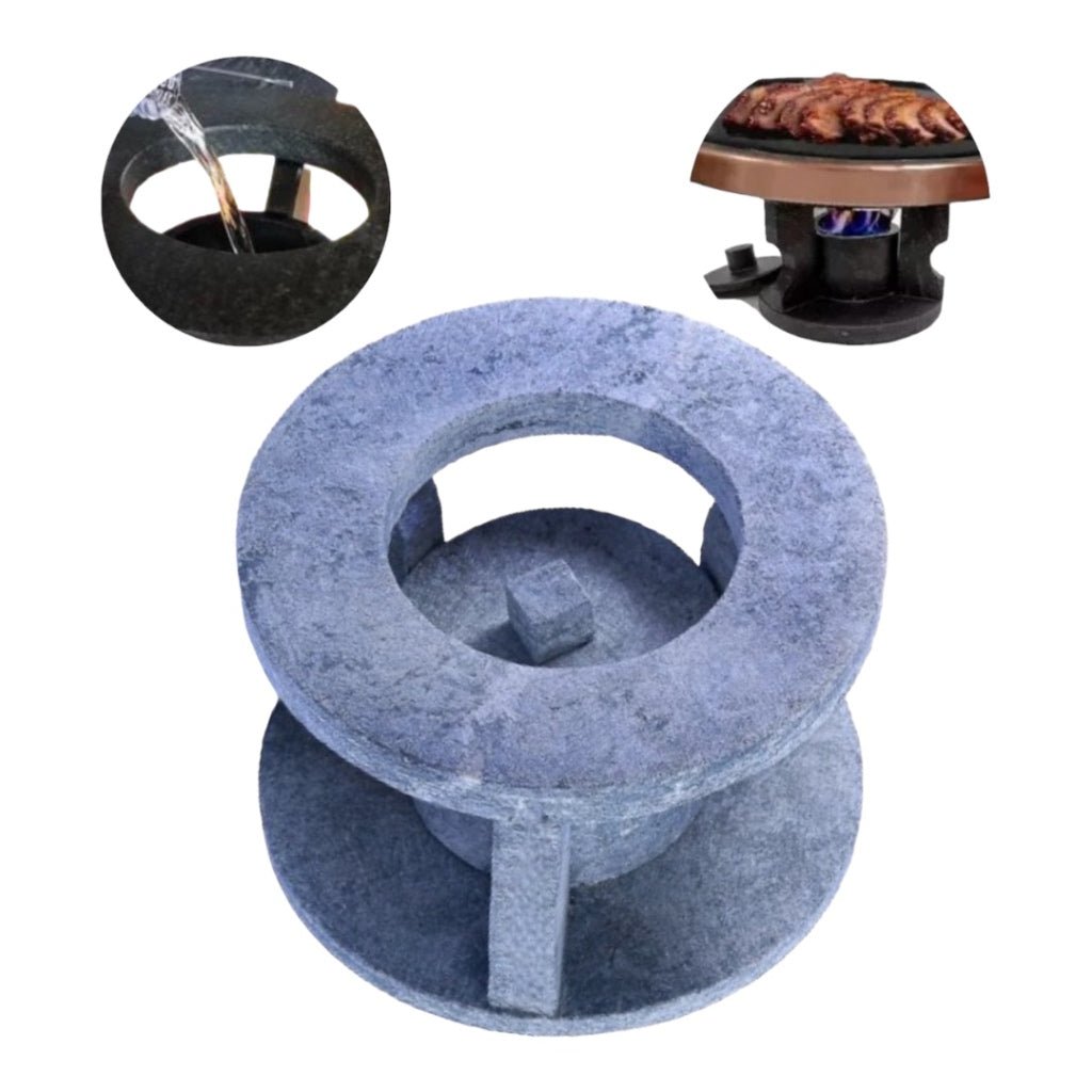 Grelha de Pedra Sabão para Churrasco com Rechaud – Prepare Churrascos com Sabor e Estilo - LK House