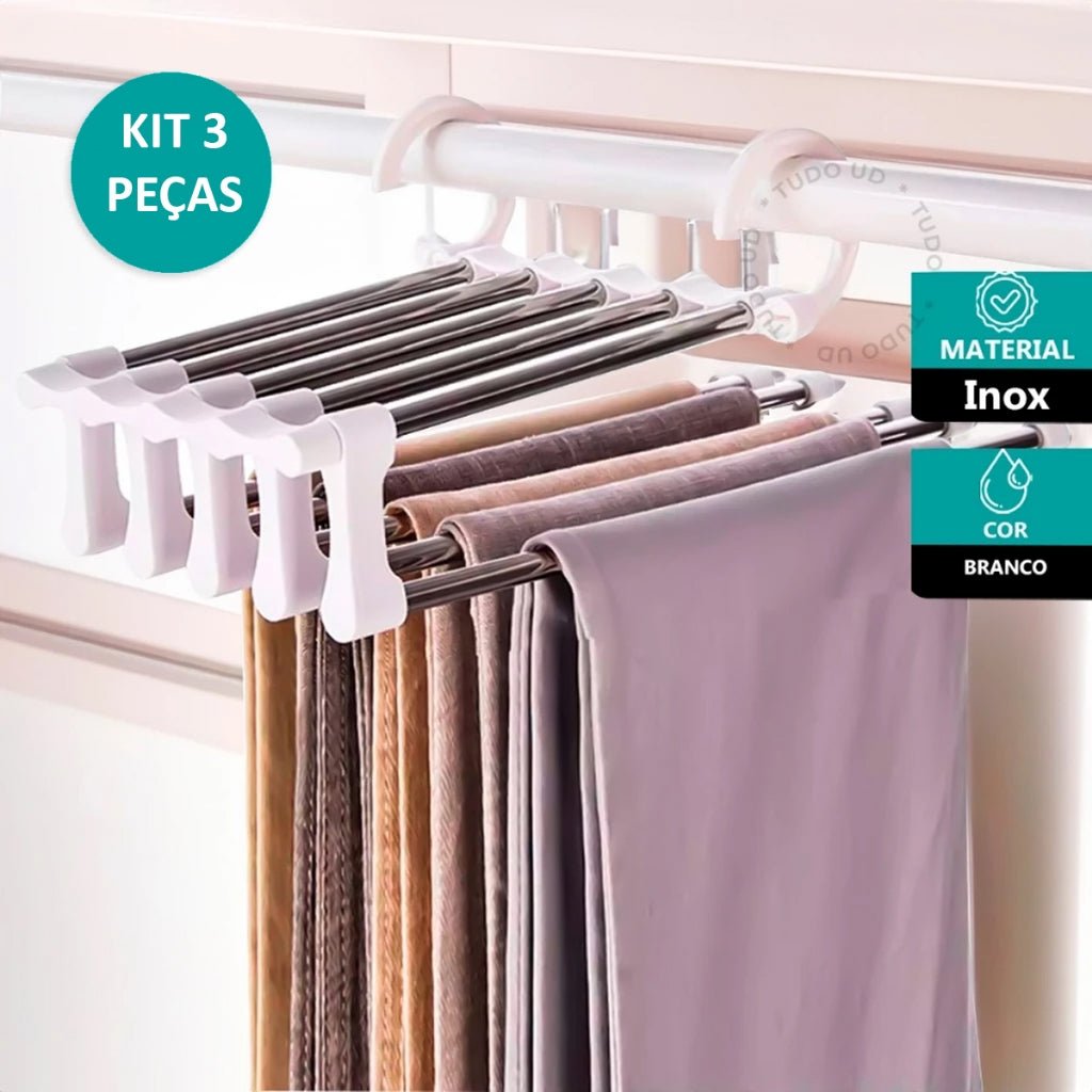 Kit 3 Cabide Retrátil MasterFlex 5 em 1 – ULTIMAS UNIDADES - LK House