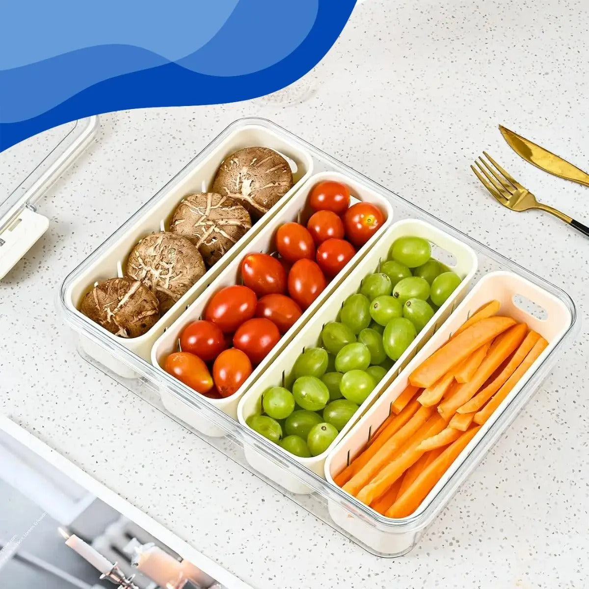 Organizador Hermético Multiuso para Geladeira