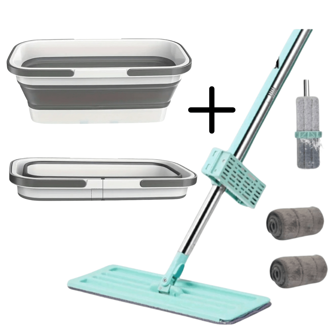 Mop Esfregão Inteligente + Balde de Brinde – Limpeza Rápida e Sem Esforço - LK House