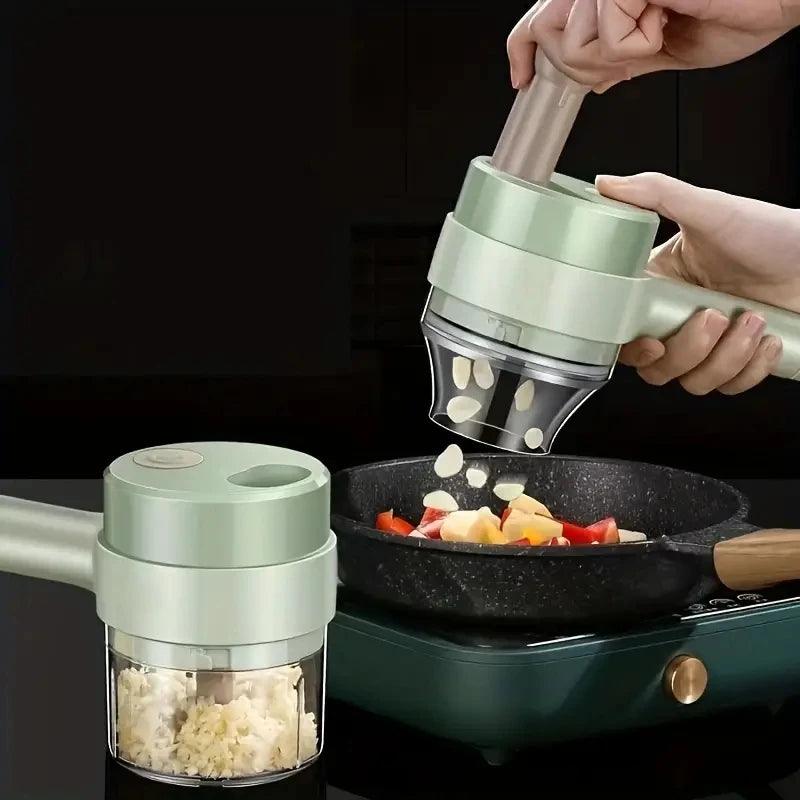 Triturador de Vegetais Elétrico Sem Fio 4 em 1 - LK House