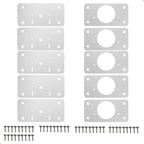 Kit 10 Placas Reparo para Consertar Dobradiça Armário