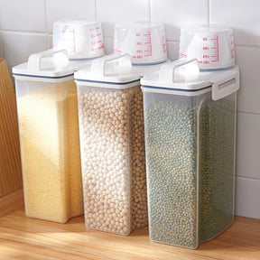 Pote Hermético 2,5L com Medidor – Organização, Praticidade e Frescor na Sua Cozinha