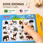 Livro Falante Bilíngue - criança usando