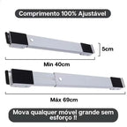 Medidas ajustáveis da base movedora para eletrodomésticos de 40 a 69 cm