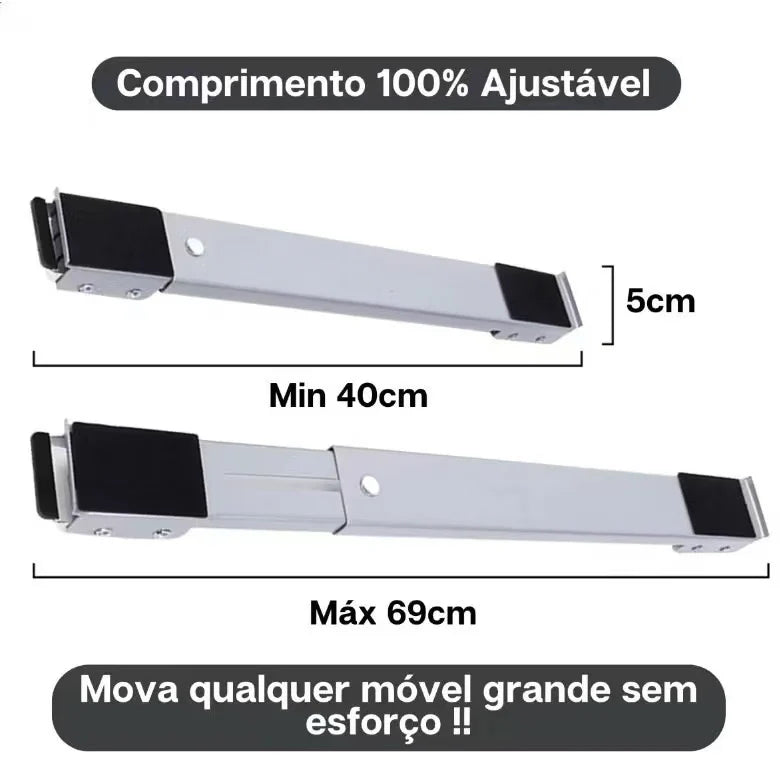 Base Movedor com Rodinhas — Menos Esforço ao Mover Eletrodomésticos