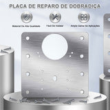 Kit 10 Placas Reparo para Consertar Dobradiça Armário