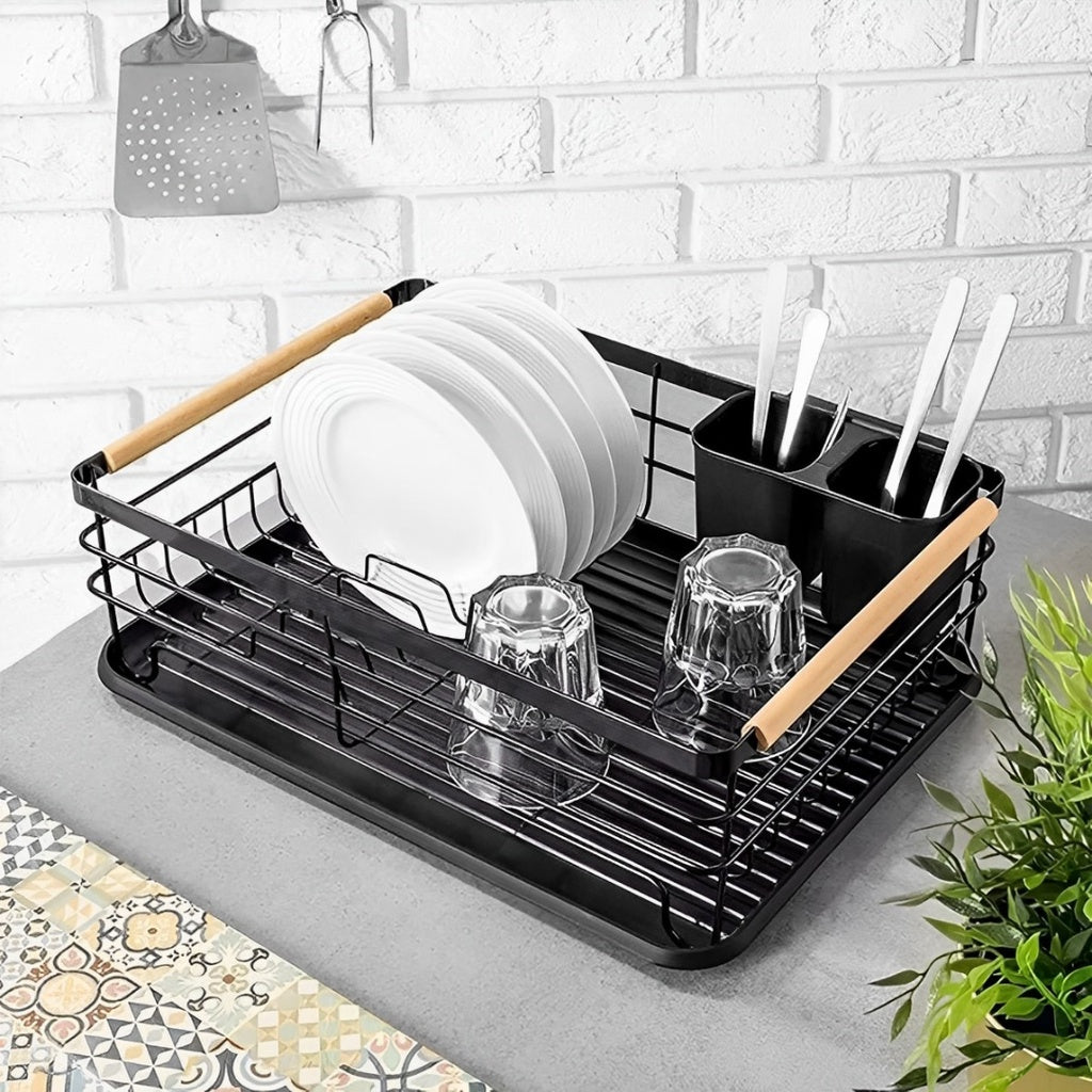 Escorredor de Louças com Porta Talheres – Organização e Sofisticação na Cozinha