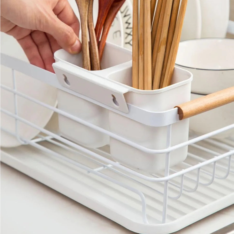 Escorredor de Louças com Porta Talheres – Organização e Sofisticação na Cozinha