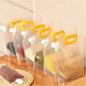 Organizadores de Grãos Kit  Com 10 Sacos – Armazenamento Seguro e Sem Bagunça!