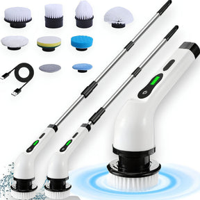 Escova de limpeza elétrica sem fio 9 em 1 Recarregável