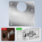 Kit 10 Placas Reparo para Consertar Dobradiça Armário