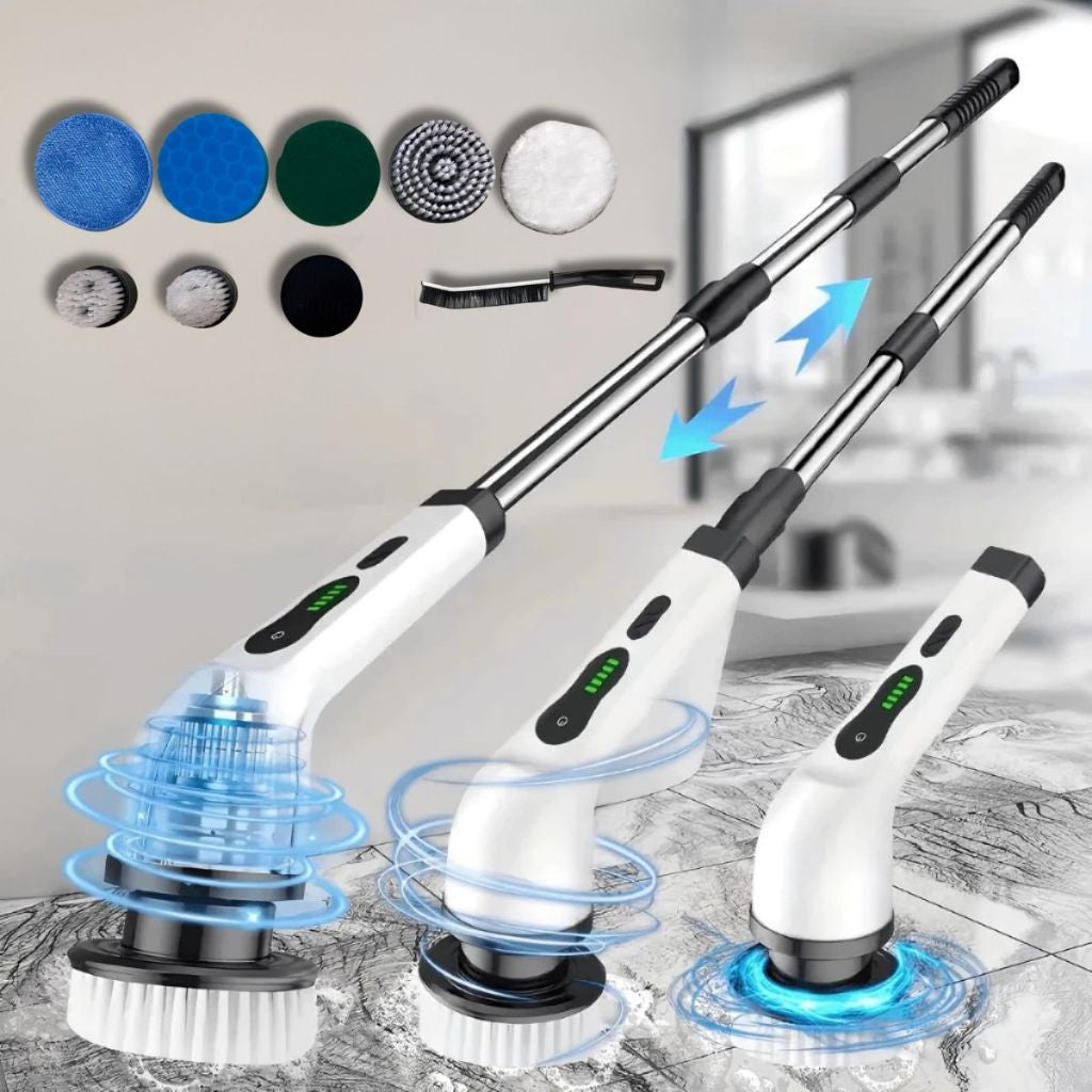 Escova de limpeza elétrica sem fio 9 em 1 Recarregável