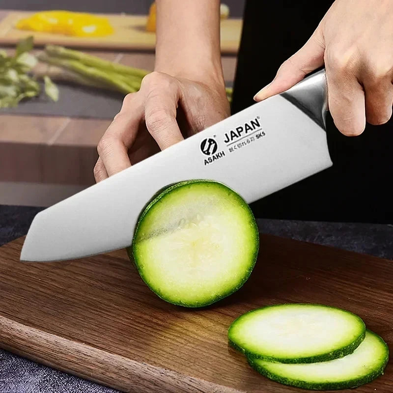 Conjunto de facas de cozinha japonesas, aço inoxidável, filé de peixe, cutelo de carne, faca de chef, sushi, faca de corte santoku, ferramentas de cozinha