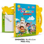 Livro Sonoro Bilíngue 2 em 1 com Lousa + Brinde