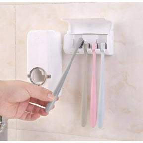 aplicador de pasta de dente Automático + Suporte para 5 escovas - LK House