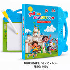 Livro Sonoro Bilíngue 2 em 1 com Lousa + Brinde