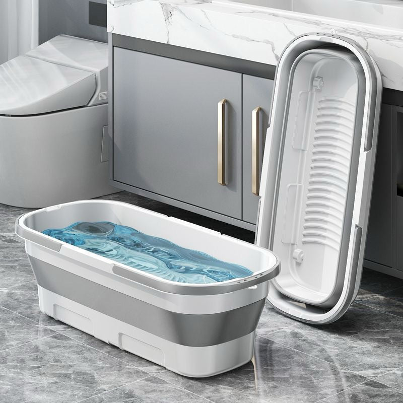 Balde Retrátil Flexível de Plástico e Silicone: Economia de Espaço e Versatilidade - LK House