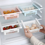 Cesto Organizador De Geladeira Multiuso Gaveta Retrátil Ajustável Prático Portátil - imagem 2