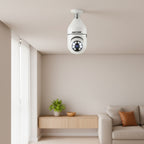 Câmera Lâmpada 360° WiFi — Mais Segurança para Sua Casa