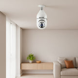 Câmera Lâmpada 360° WiFi — Mais Segurança para Sua Casa