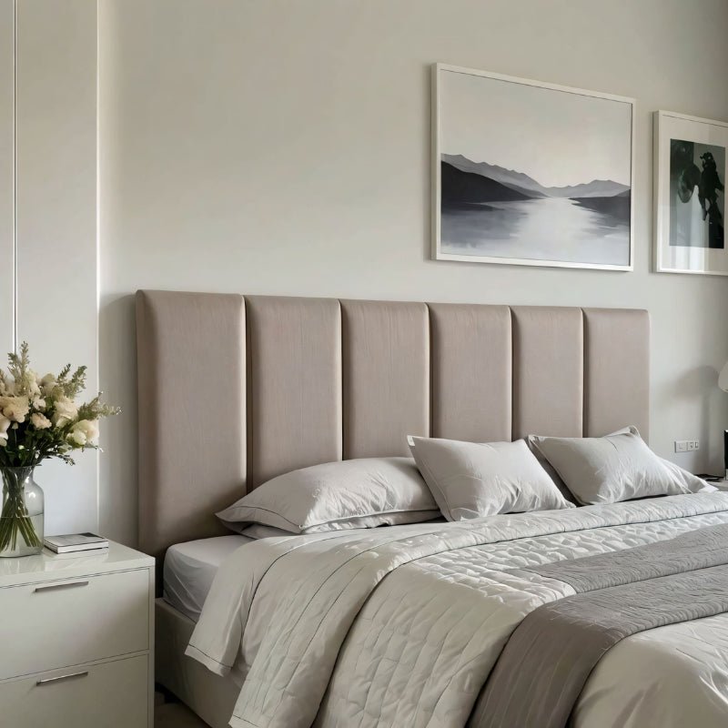 Cabeceira Modular Estofada King em Suede com 10 Placas - LK House