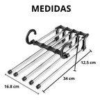 Cabide Organizador 5 em 1 em Aço Inox — Mais Espaço e Organização para Seu Guarda - Roupa - LK House