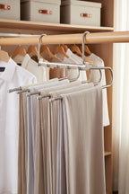Cabide Organizador 5 em 1 em Aço Inox — Mais Espaço e Organização para Seu Guarda - Roupa - LK House