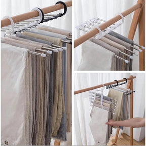 Cabide Retrátil 5 em 1 – Mais Espaço e Organização para o Seu Guarda - Roupa - LK House