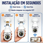 Câmera Lâmpada 360° WiFi — Mais Segurança para Sua Casa - LK House