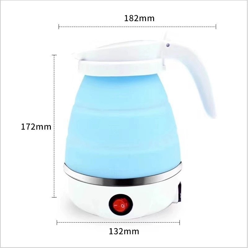 Chaleira Elétrica Dobável 600ml - Compacta, Segura e Perfeita para o Dia a Dia - LK House
