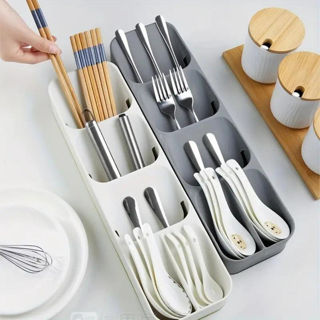 Kit Organizador de Gaveta para Talheres e Facas com Divisórias – Espaço, Segurança e Praticidade