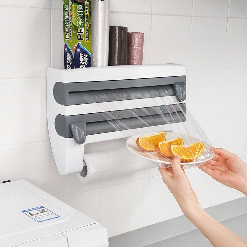 Dispenser 4 em 1 para Cozinha - Cortador e Organizador Multifuncional - LK House
