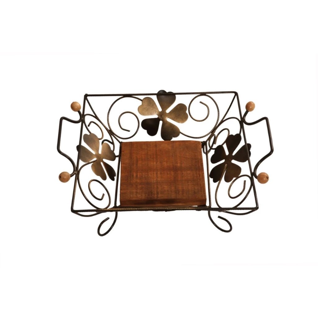 Fruteira Quadrada de Flor - Sofisticação e Funcionalidade para sua Decoração - LK House