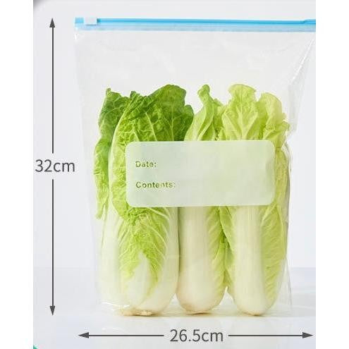 Kit 20 Sacos Herméticos Reutilizáveis para Alimentos – Zip Lock, Freezer e Geladeira