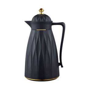 Garrafa Térmica de Café Chic 1L Preta e Dourada – Estilo e Alta Conservação Térmica - LK House