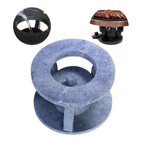 Grelha de Pedra Sabão para Churrasco com Rechaud – Prepare Churrascos com Sabor e Estilo - LK House