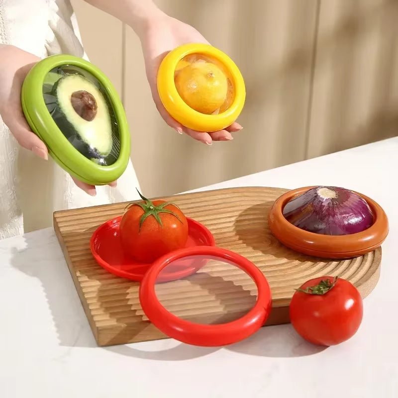 Kit 4 Potes de Silicone para Conservar Alimentos – Mantém Frescos até 3x Mais Tempo - LK House