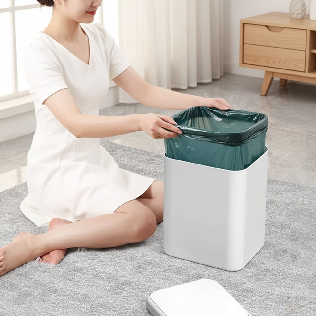 Lixeira Automática 13L com Sensor de Proximidade – Mais Higiene e Praticidade no Dia a Dia - LK House