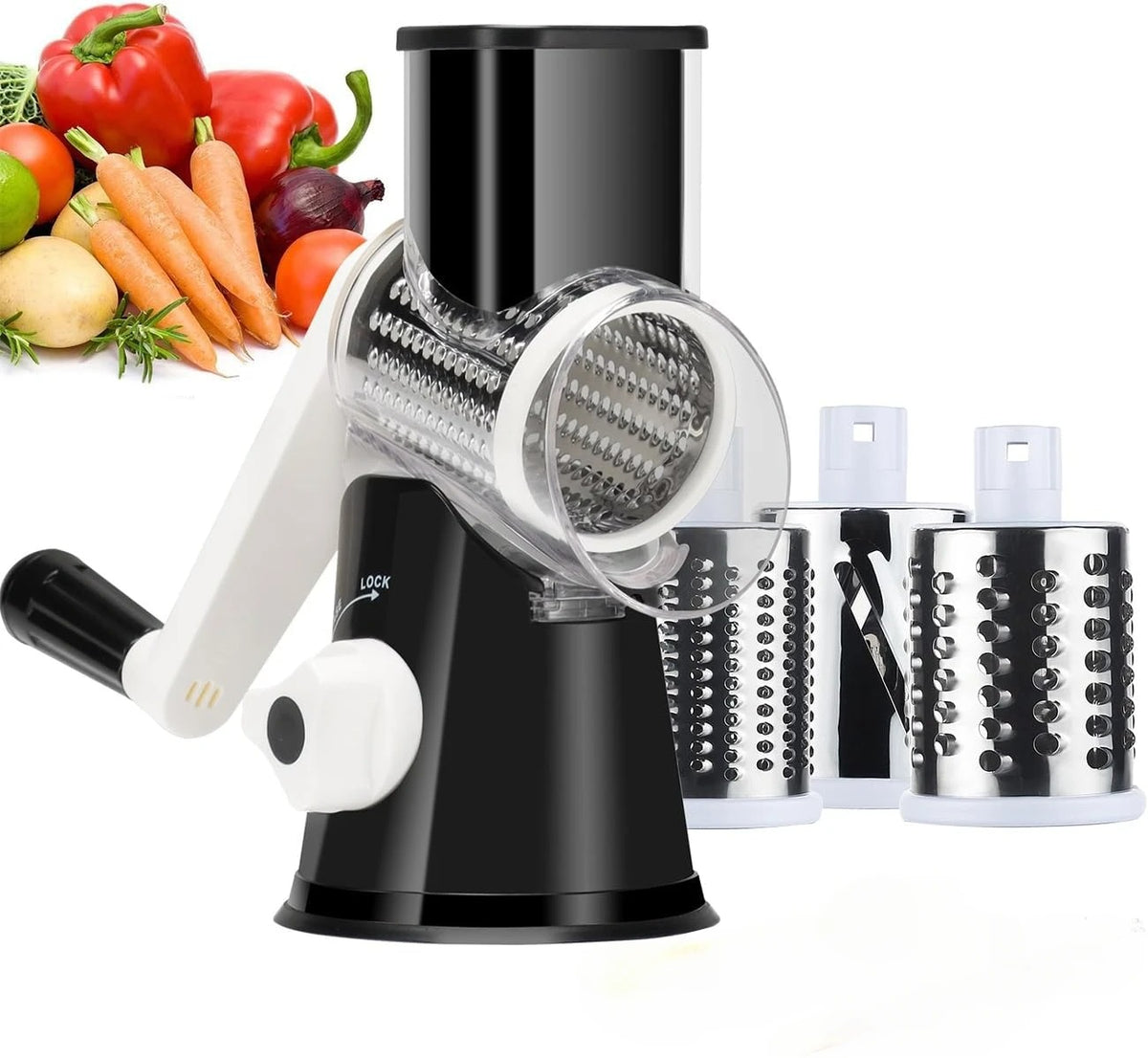 Ralador de Legumes Multifuncional 3 em 1 Manual