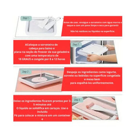 Máquina de Fazer Sorvete em Rolo Sem Fio – Diversão e Sabor na sua Cozinha - LK House