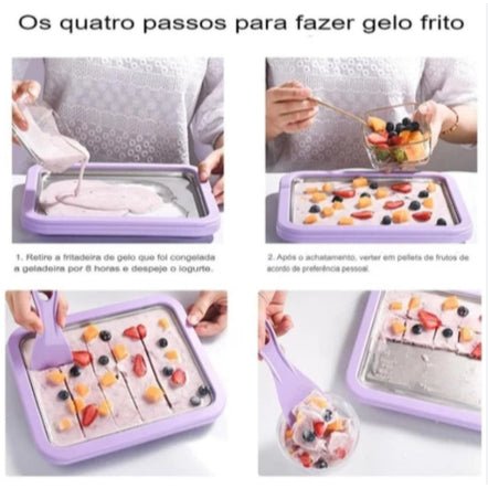 Máquina de Fazer Sorvete em Rolo Sem Fio – Diversão e Sabor na sua Cozinha - LK House