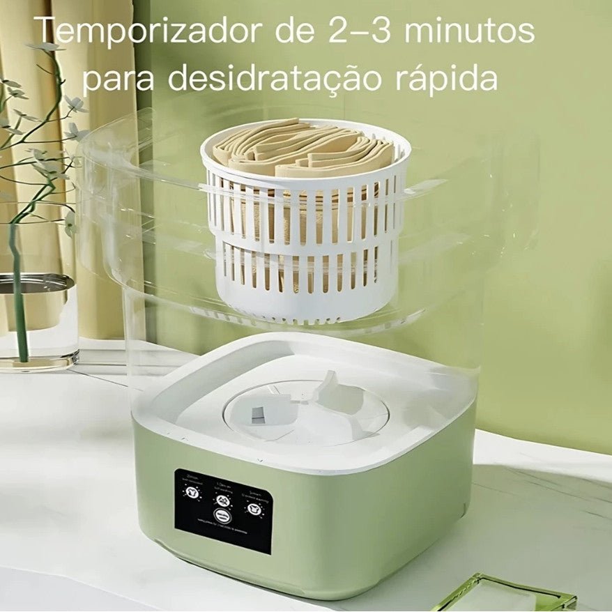 Máquina de Lavar Roupa 11L Dobrável Portátil – Praticidade e Economia no Seu Dia a Dia - LK House