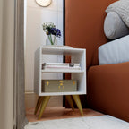 Mesa de Cabeceira Retrô Compacta — Organização com Charme - LK House